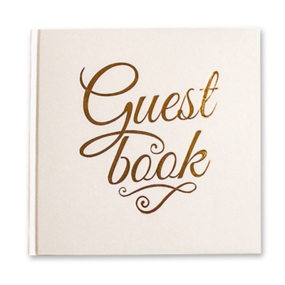 Deluxe gastenboek Wit/Goud