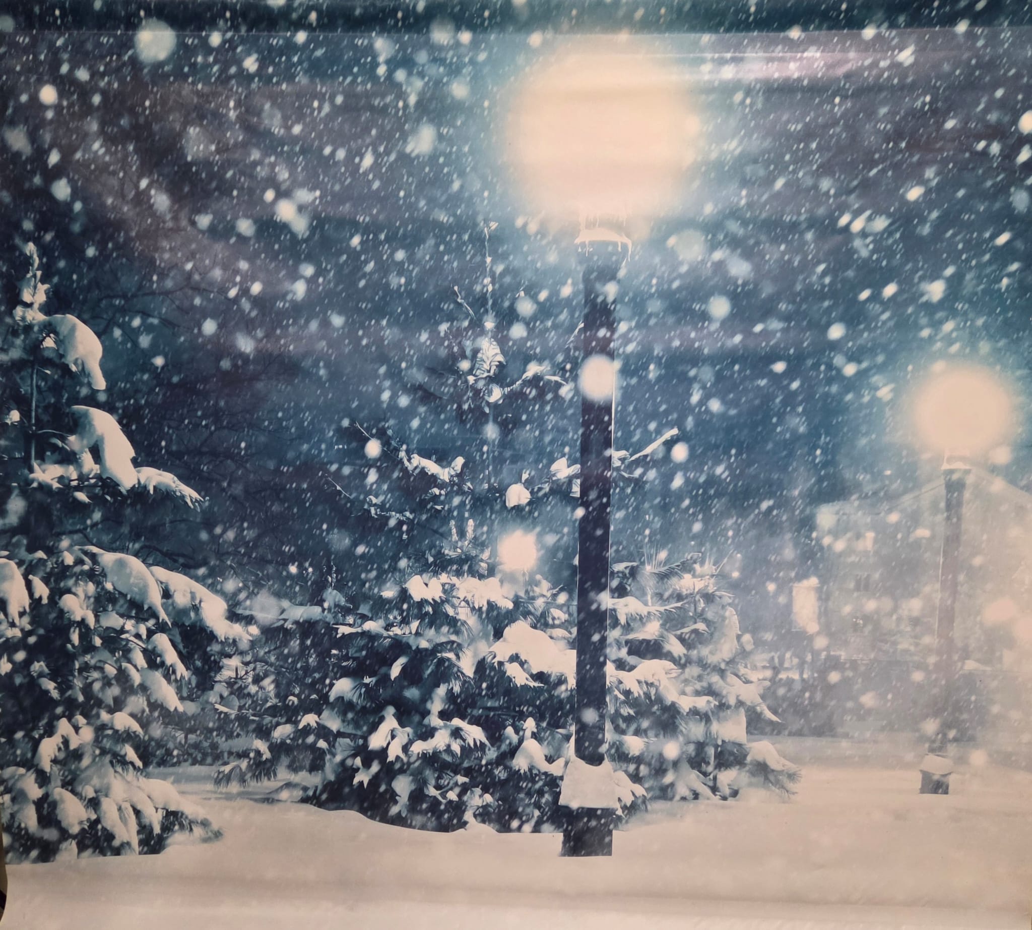 Photobooth achterwand Snowfall